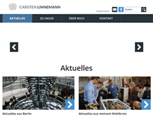 Tablet Screenshot of carsten-linnemann.de